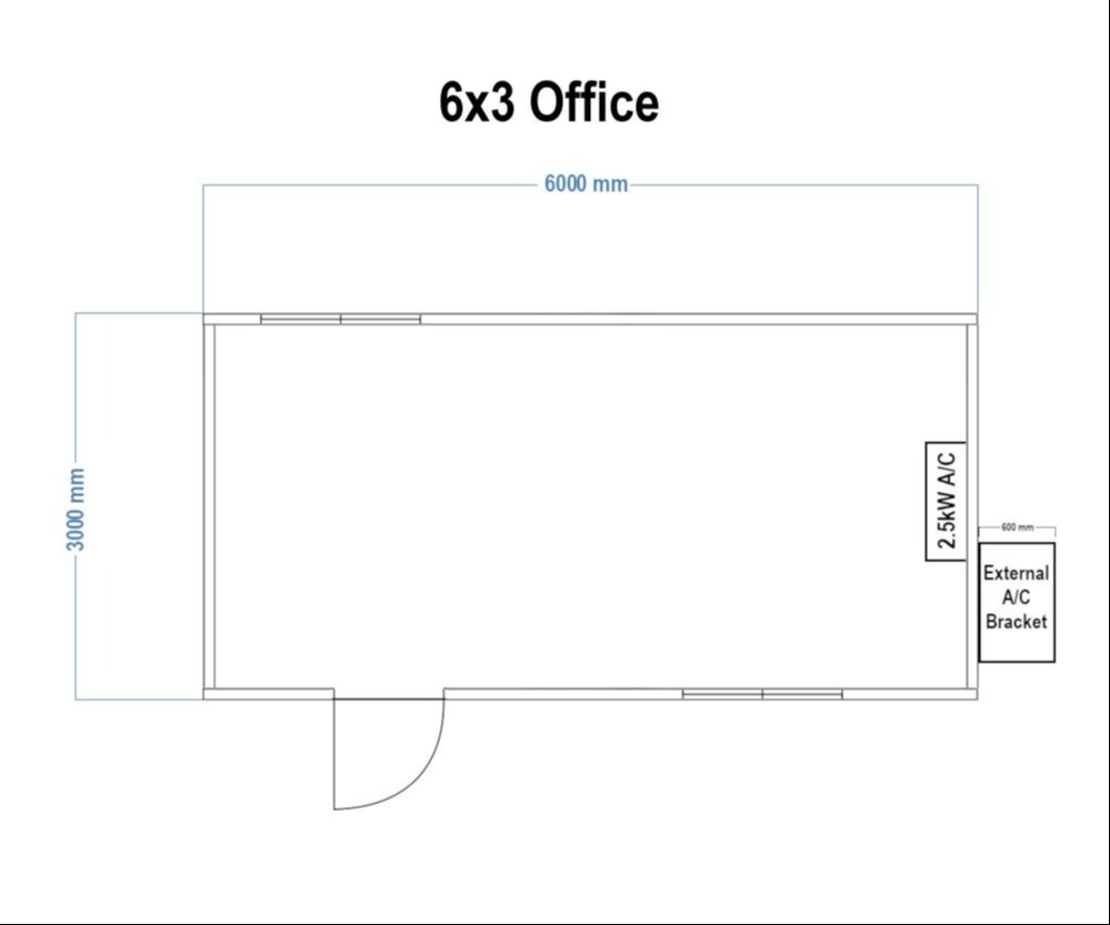 6x3 office